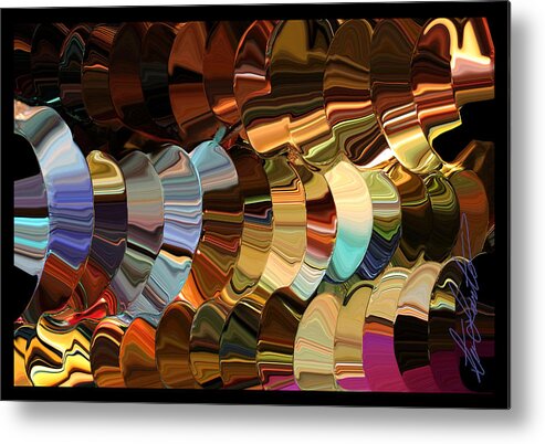 Color Metal Print featuring the digital art Colors of My Mind by Steven Lebron Langston