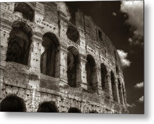 Rome Metal Print featuring the photograph Colosseum Wall by Michael Kirk