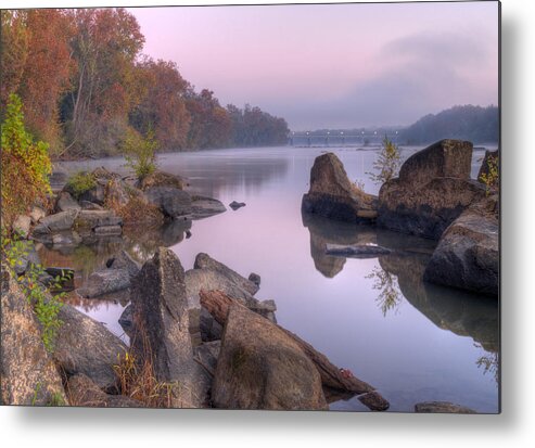 Congaree River Metal Print featuring the photograph Congaree River at Dawn-1 by Charles Hite