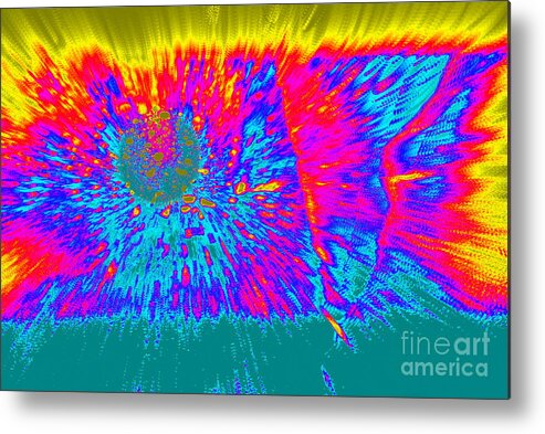 Note Card Metal Print featuring the photograph Cosmic Series 022 by Larry Ward