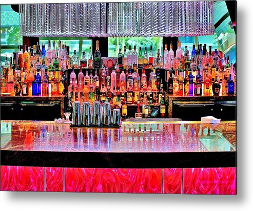 Bar Metal Print featuring the photograph Cosmopolitan by Benjamin Yeager