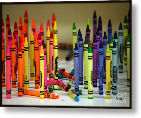 Crayon Metal Print featuring the photograph Crayon Wars by Patrick Witz