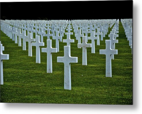 D-day Metal Print featuring the photograph D-day's Price by Eric Tressler