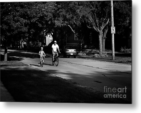 Frank-j-casella Metal Print featuring the photograph Daddy's Shadow by Frank J Casella