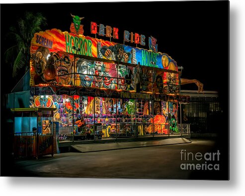 Hdr Metal Print featuring the photograph Dark Ride by Adrian Evans