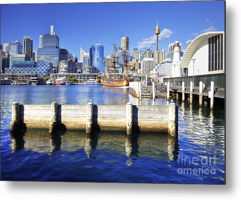 Australia Metal Print featuring the photograph Darling Harbour Sydney Australia by Colin and Linda McKie