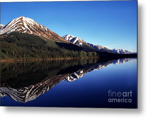 Alaska Metal Print featuring the photograph Deep Blue Lake Alaska by Thomas R Fletcher