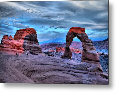 America Metal Print featuring the photograph Delicate Arch at Sunset by Gregory Ballos