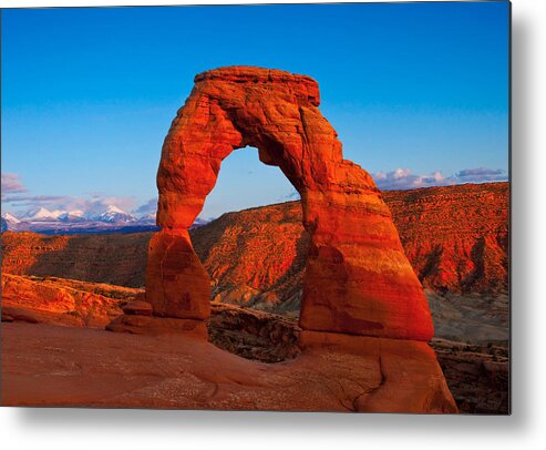 Rocks Metal Print featuring the photograph Delicate Arch by Darren Bradley