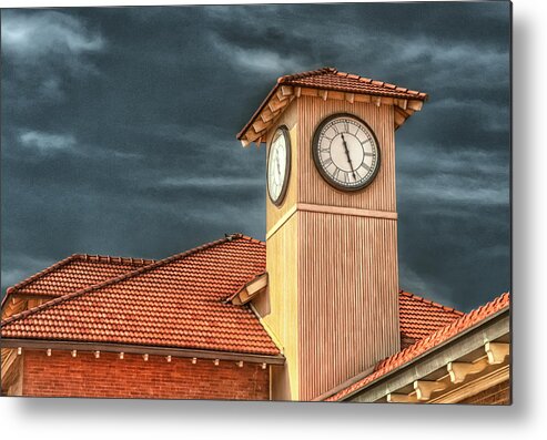 Time Metal Print featuring the photograph Depot Time by Brenda Bryant