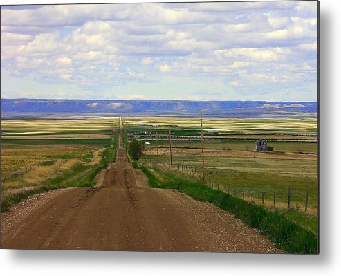 Dirt Road Metal Print featuring the photograph Dirt Road To Forever by Andrea Platt