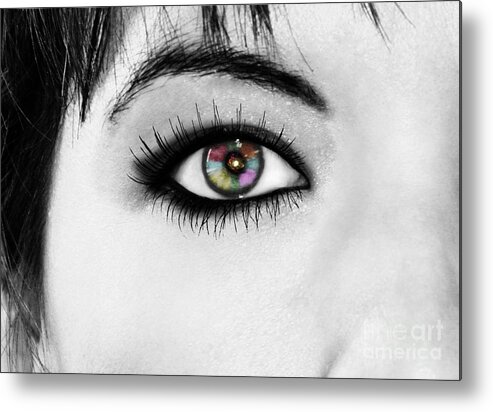 Eye Metal Print featuring the photograph Discernment by Ester McGuire