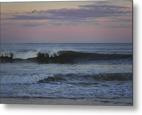 Seaside Park Nj Metal Print featuring the photograph Dusk at the Shore by Terry DeLuco