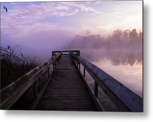 Dock Metal Print featuring the photograph Early Morning Mist by Paul Johnson