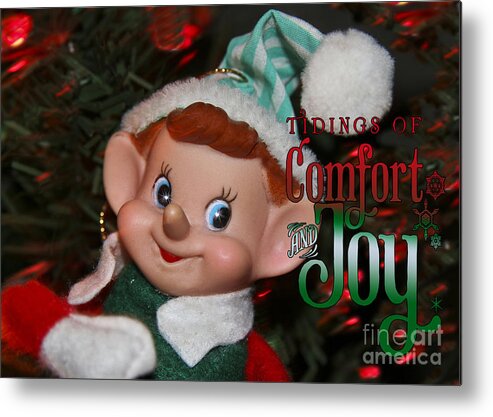 Tidings Of Comfort Metal Print featuring the photograph Elf Joy by Brenda Giasson