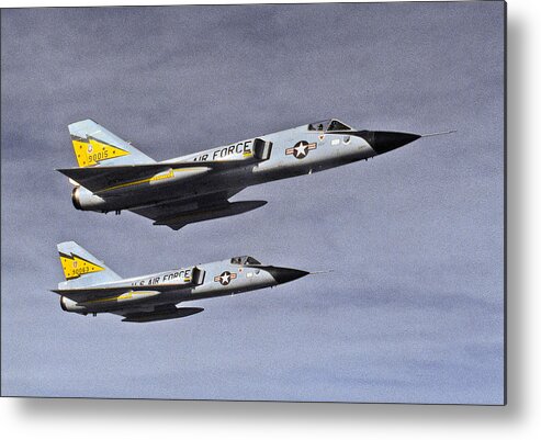 Aviation Metal Print featuring the photograph F-106s by Jim Painter