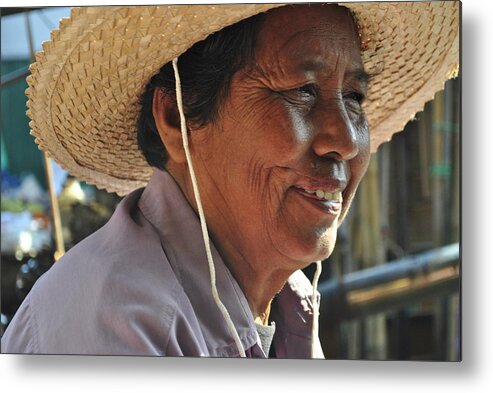 Thailand Metal Print featuring the photograph Faces of Thailand 5 by Rick Saint