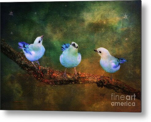 Bird Metal Print featuring the photograph Faith Hope and Charity by Lois Bryan