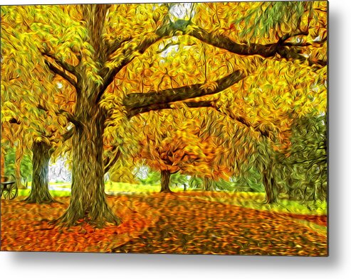 Gettysburg Metal Print featuring the photograph Fall Aglow by Paul W Faust - Impressions of Light