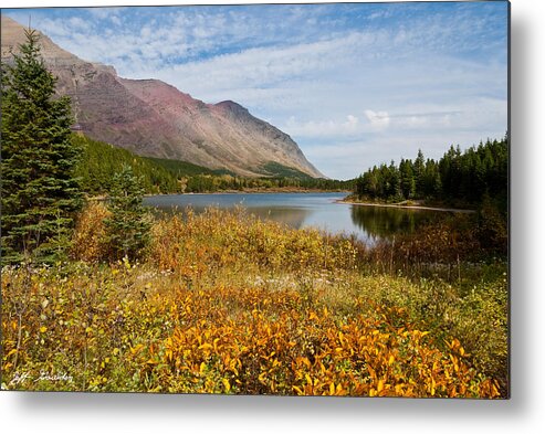 Autumn Metal Print featuring the photograph Fall Colors at Redrock Lake by Jeff Goulden