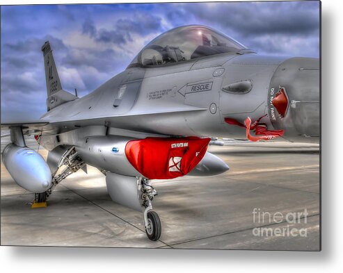 Ken Metal Print featuring the photograph Fighting Falcon by Ken Johnson