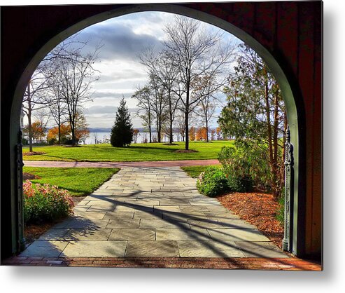 Finger Lakes Metal Print featuring the photograph Finger Lakes View from Mackenzie Childs by Mitchell R Grosky