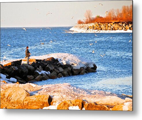 Cove Metal Print featuring the photograph Fishermans Cove by Frozen in Time Fine Art Photography