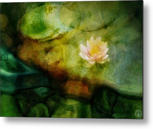 Pond Metal Print featuring the digital art Flower of hope by Gun Legler