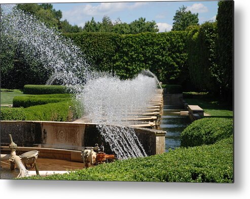 Fountains Metal Print featuring the photograph Fountains by Jennifer Ancker