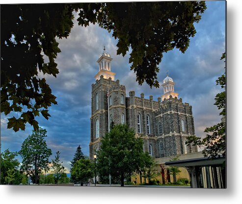 Logan Temple Metal Print featuring the photograph Framed Temple by David Andersen