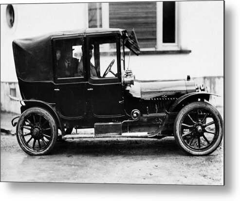 1910 Metal Print featuring the photograph France Motorcar, C1910 by Granger