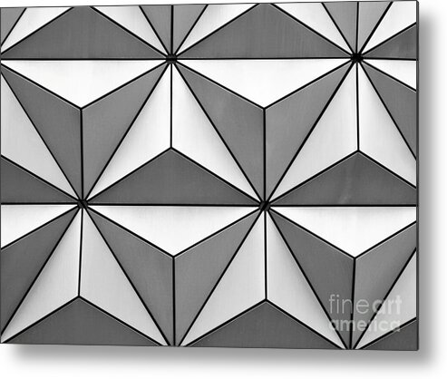 Abstract Metal Print featuring the photograph Geodesic Pyramids by Sabrina L Ryan