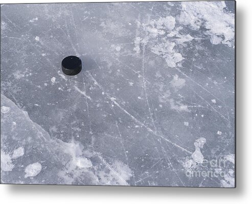 Puck Metal Print featuring the photograph Get the puck outta here by Steven Ralser