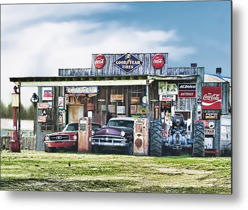 Old Store Building Metal Print featuring the photograph Good Times not Forgotten by Bonnie Willis