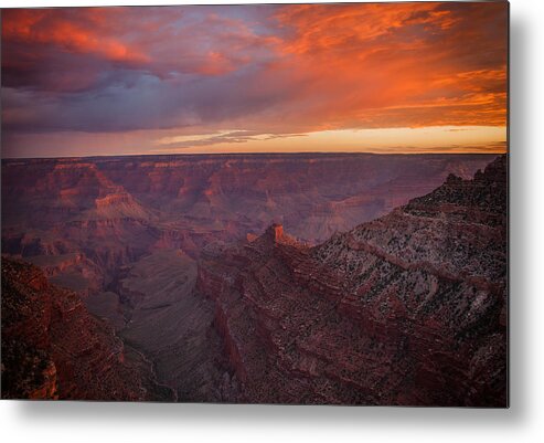 Grand Canyon Metal Print featuring the photograph Grand Canyon Sunrise by James Bethanis