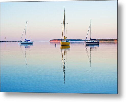 Grand Marais Michigan Metal Print featuring the photograph Harbor Sunset by Gary McCormick