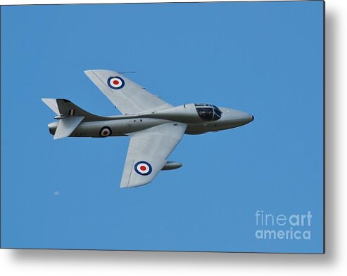 Hawker Metal Print featuring the photograph Hawker Hunter XL577 by David Fowler