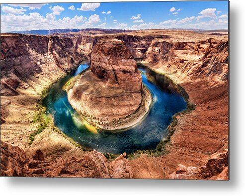 Landscapes Metal Print featuring the photograph Horseshoe Bend by Alexis Birkill