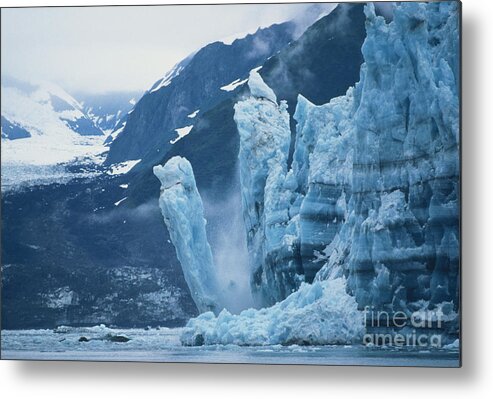 Glacier Metal Print featuring the photograph Hubbard Glacier, Calving by Mark Newman