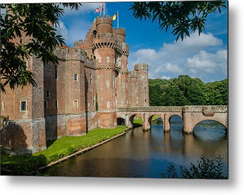 East Sussex Metal Print featuring the photograph Hurstmonceux Castle by David Ross