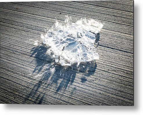 Ice Metal Print featuring the photograph Ice Sheet Bursting Into Shards by Andreas Berthold
