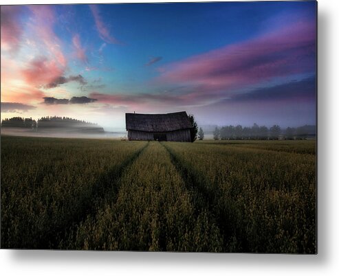 Finland Metal Print featuring the photograph In The Middle Of The Day. by Mika Suutari