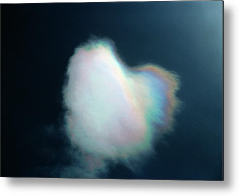 Cloud Metal Print featuring the photograph Iridescent Cloud by Pekka Parviainen/science Photo Library