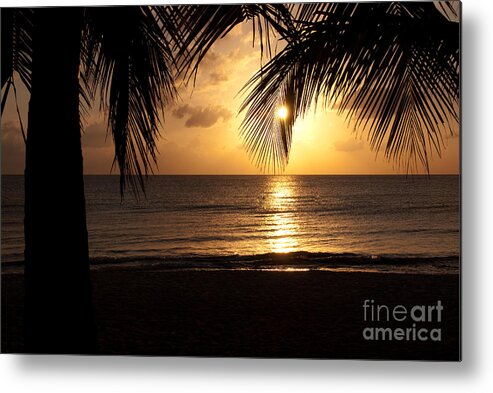 Island Metal Print featuring the photograph Island Sunset by Charles Dobbs