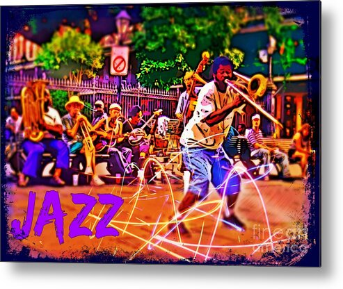 Jazz New Orleans Style Metal Print featuring the photograph Jazz New Orleans Style by John Malone