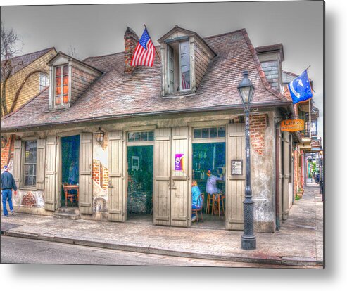 Pub Metal Print featuring the photograph Jean Lafitte of New Orleans by Sandra Lynn