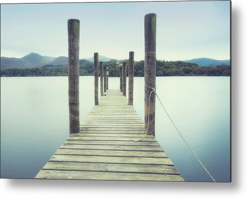 Tranquility Metal Print featuring the photograph Jetty Posts by Samantha Nicol Art Photography