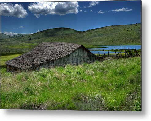 Landscape Metal Print featuring the photograph Just Over The Hill by Arthur Fix