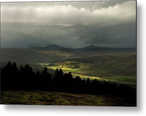 Dornoch To Highlands Metal Print featuring the photograph Kildonan Strath Northern Highlands of Scotland by Sally Ross