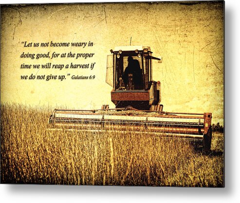 Bible Metal Print featuring the photograph Let Us Not Become Weary by Lincoln Rogers